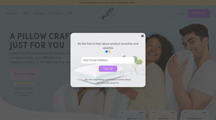 Pluto Pillow | The Ultimate Personalized Pillow, Built for You