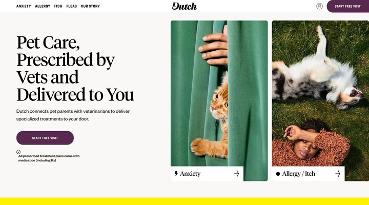 Vet-Prescribed Treatments for Pets, Delivered | Dutch