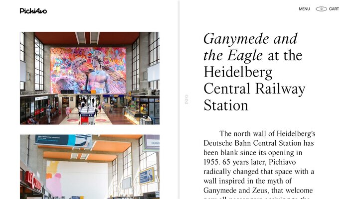 Ganymede and the Eagle at the Heidelberg Central Railway Station – PichiAvo