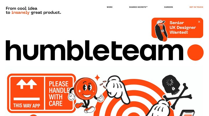 Humbleteam is a digital product design agency, award-winning but humble