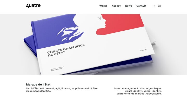 Accueil — 4uatre, Agence de branding indépendante