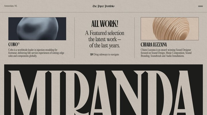 Miranda — Paper Portfolio