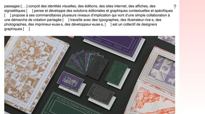 Passages - un collectif de designers graphiques