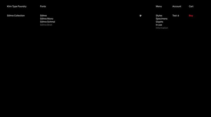 Klim Type Foundry · Söhne Breit fonts