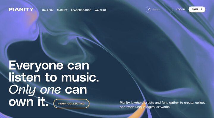 Pianity - Collect unique artworks from your favorite musicians