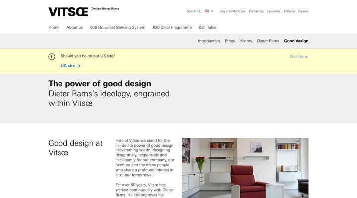 Good design | About us | Vitsœ
