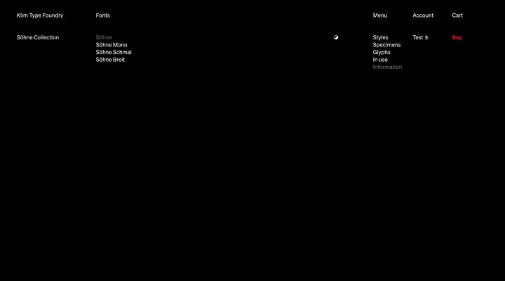 Klim Type Foundry · Söhne fonts