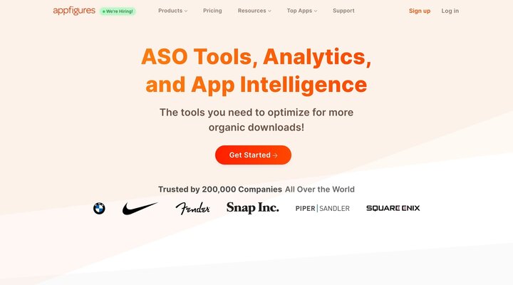 Analytics, ASO Tools, and App Intelligence by Appfigures