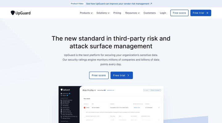 Third-Party Risk and Attack Surface Management Software | UpGuard