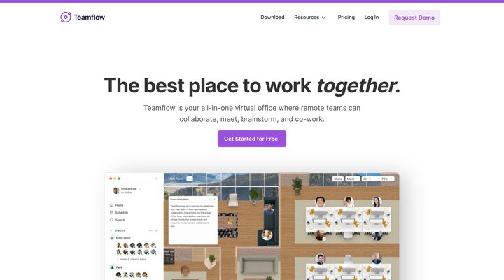 Virtual Office for Remote Team Collaboration | Teamflow