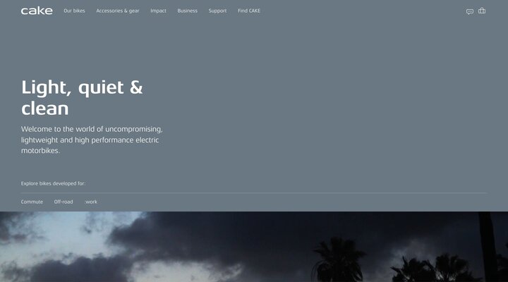 High performance electric motorbikes  | CAKE