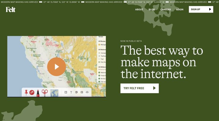 Felt – The best way to make maps on the internet