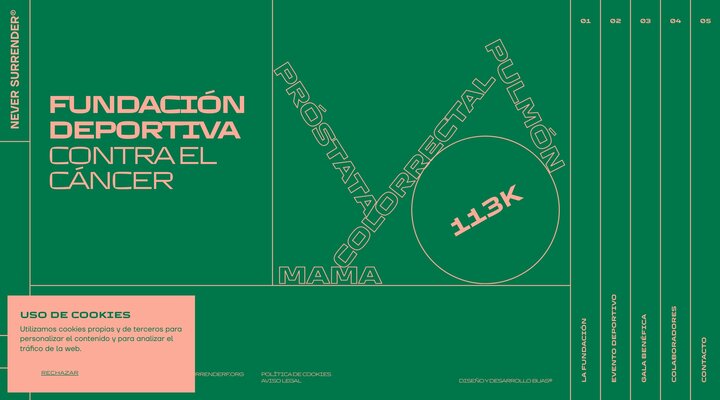 Never Surrender - Fundación Deportiva contra el Cancer