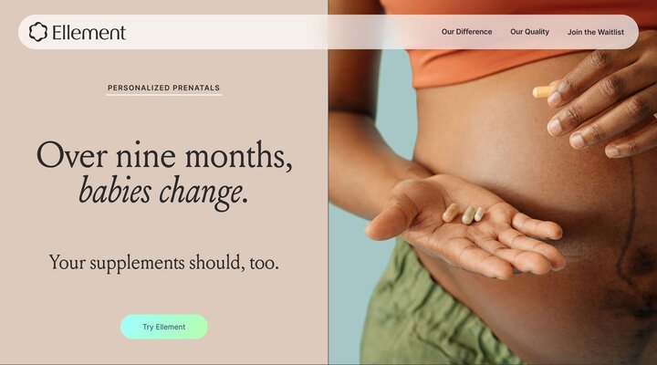 Prenatal supplements that grow with your baby — Ellement