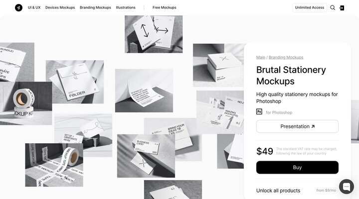 Brutal Stationery Mockups