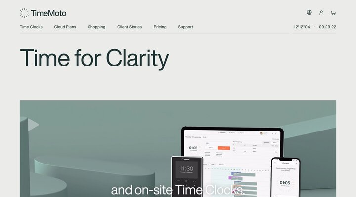 Time and attendance software & Time Clocks - TimeMoto