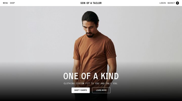 Son of a Tailor - Custom Fitted T-Shirts