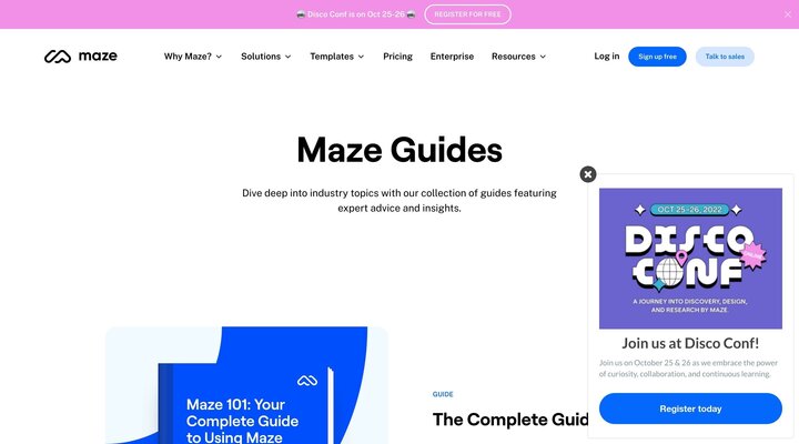 Guides | Learn the basics with expert resources | Maze