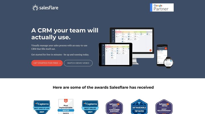 Smart CRM for Small Business - Salesflare