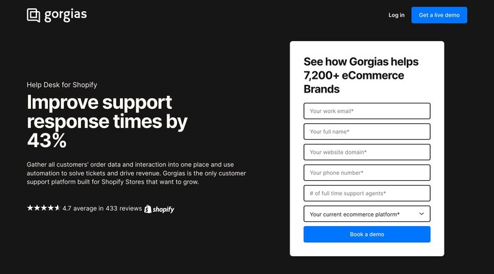 Improve support response times by 43% | Gorgias