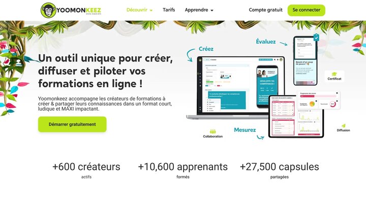 Plateforme Yoomonkeez | Yoomonkeez