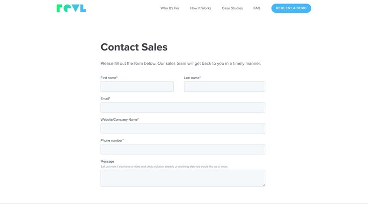 Sign Up — Revl - Automatic Video Solution for Adventure Experiences