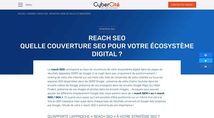 Reach SEO : c'est quoi ? Comment le calculer et le monitorer ?