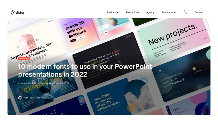 10 modern fonts to use in your PowerPoint presentations in 2022