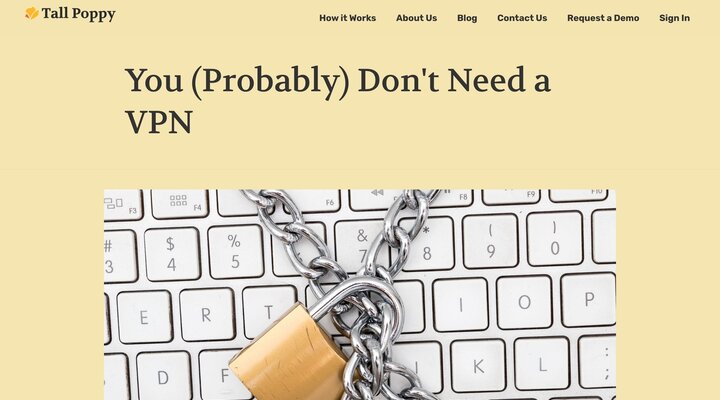You (Probably) Don't Need a VPN