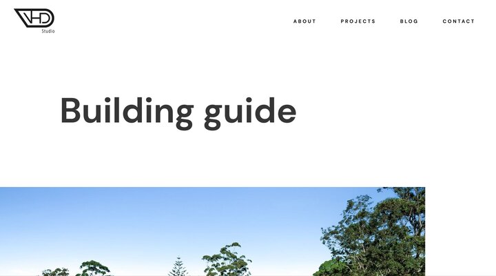 Building guide – VHD Studio