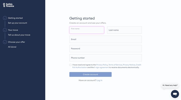 Enroll | Safely Finance