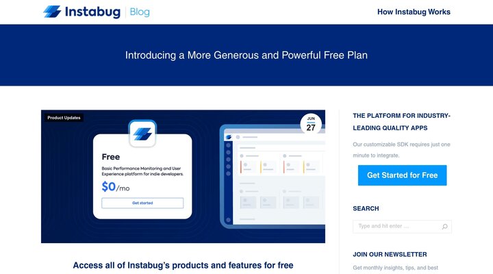 Introducing a More Generous and Powerful Free Plan | Instabug Blog