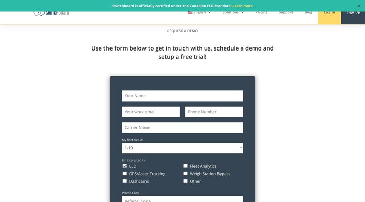 Contact Us | Switchboard - Technology for Transportation Fleets