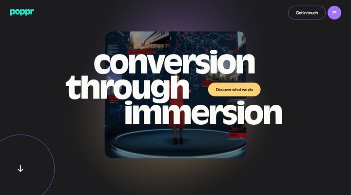 Conversion through immersion. Web · AR · VR