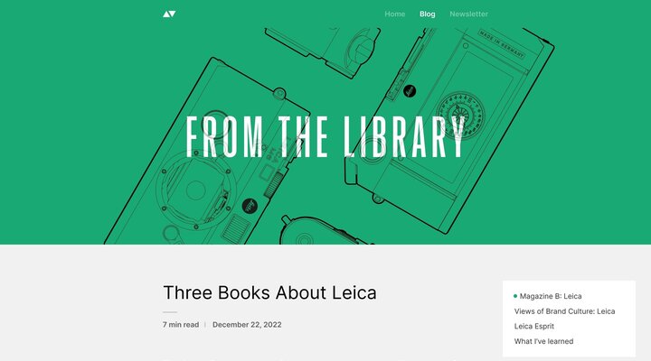 Three Books About Leica