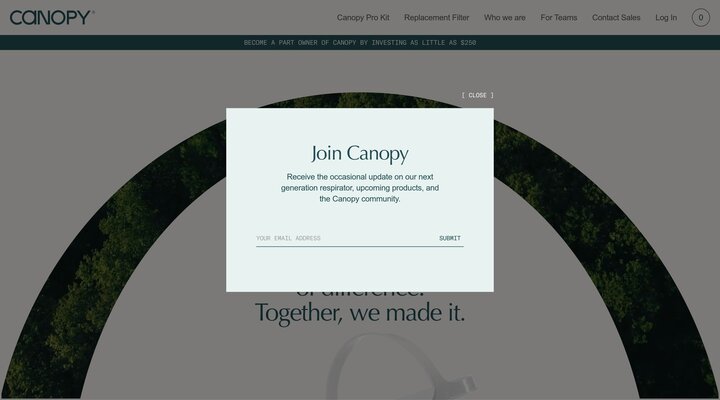 Canopy - protecting the world's well being.