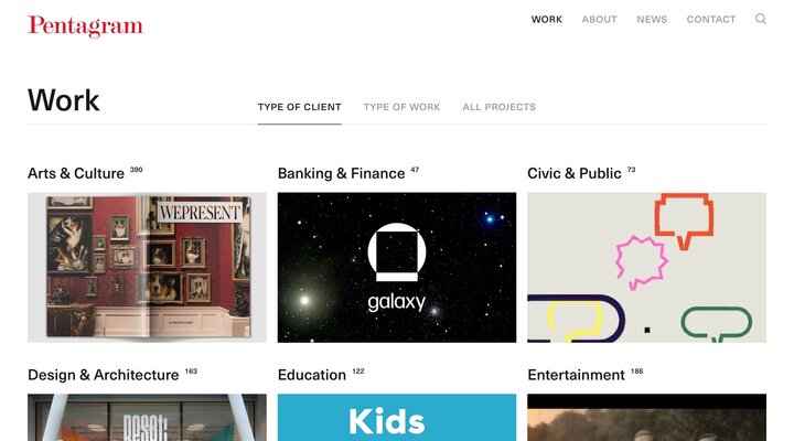 Work — Browse by type of client