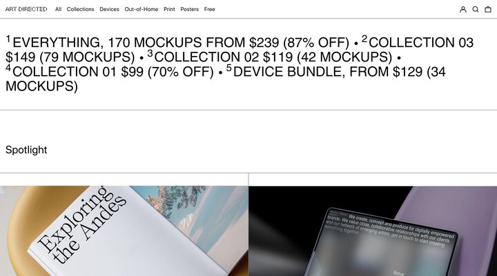 Art Directed Mockups