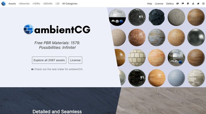 ambientCG - CC0 Textures, HDRIs and Models