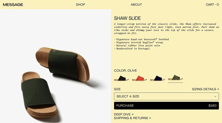 Shaw - Olive - MESSAGE