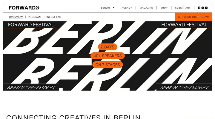 Forward Festival Berlin: September 14-15, 2023 - Forward Festival