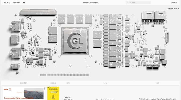 Graphics Library | 3D and Interactive Website Inspiration