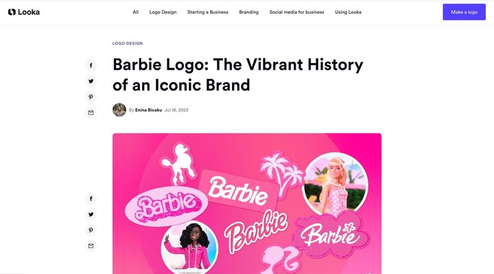 Barbie Logo: The Vibrant History of an Iconic Brand | Looka
