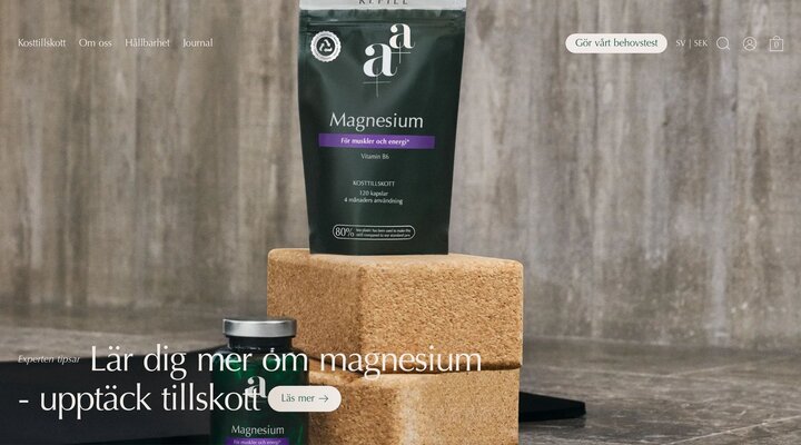 A+ | Moderna kosttillskott för det verkliga livet