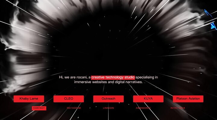 Rocani Studio - Immersive Websites & Digital Narratives