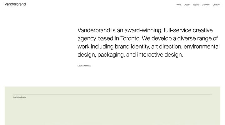 Vanderbrand – Toronto Creative Agency