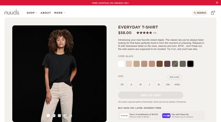 Everyday T-Shirt | Black - nuuds