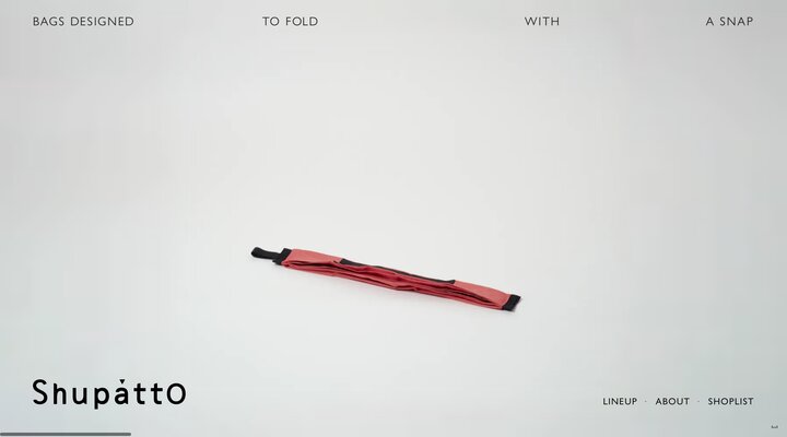 Shupatto Bags: Designed to Fold with a Snap