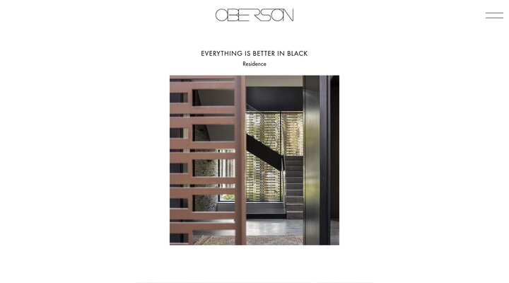 Everything Is Better In Black - Oberson Architects