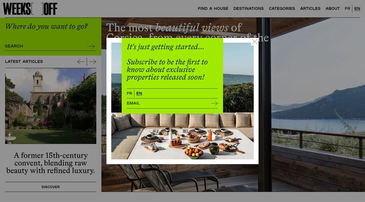 Weeks Off - The guide featuring the best houses to rent in the world